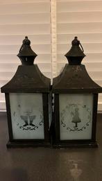 Metalen Efteling lantaarns, Gebruikt, 25 tot 50 cm, Zwart, Ophalen of Verzenden