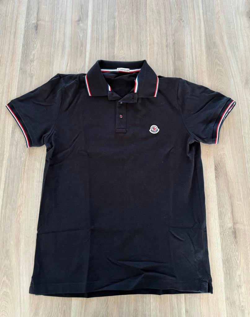 Moncler Polo, Ophalen of Verzenden, Zo goed als nieuw, Maat 48/50 (M), Zwart