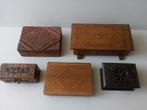 Oude houten opbergkistjes/doosjes. Decoratie. Pr P/st vanaf, Ophalen of Verzenden