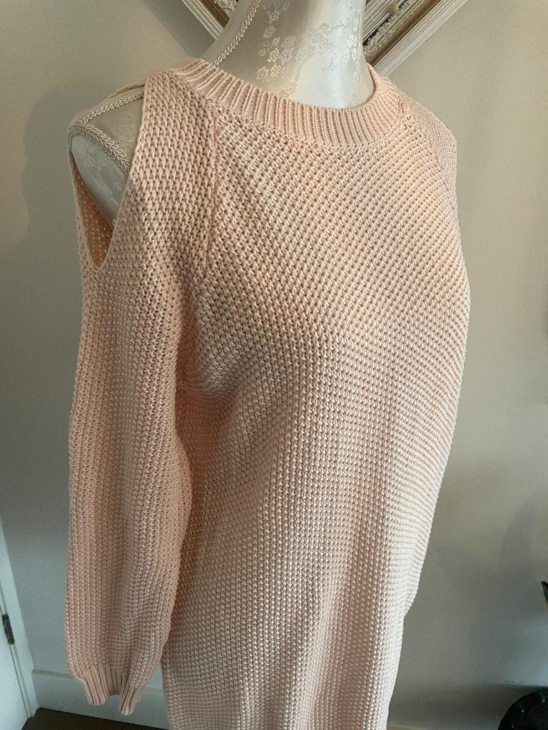 Zalm kleurige lange trui. Maat M/L, Maat 42/44 (L), Ophalen of Verzenden, Roze, Bisou's Project