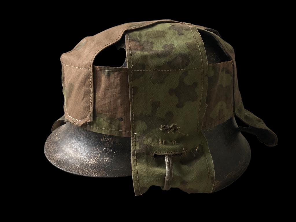 WW2 WH/W-XX Ersatz helm cover, Ophalen of Verzenden, Landmacht, Duitsland, Helm of Baret