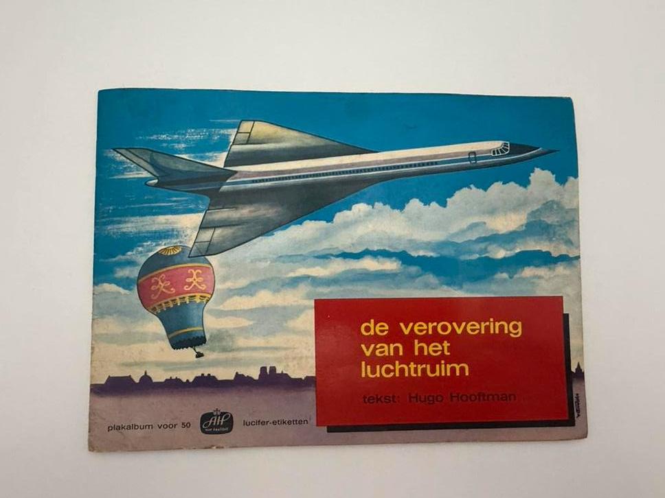 Vintage - De Verovering van het Luchtruim (compleet), Verzamelen, Ophalen of Verzenden, Gebruikt, Luciferdoosjes of -merken