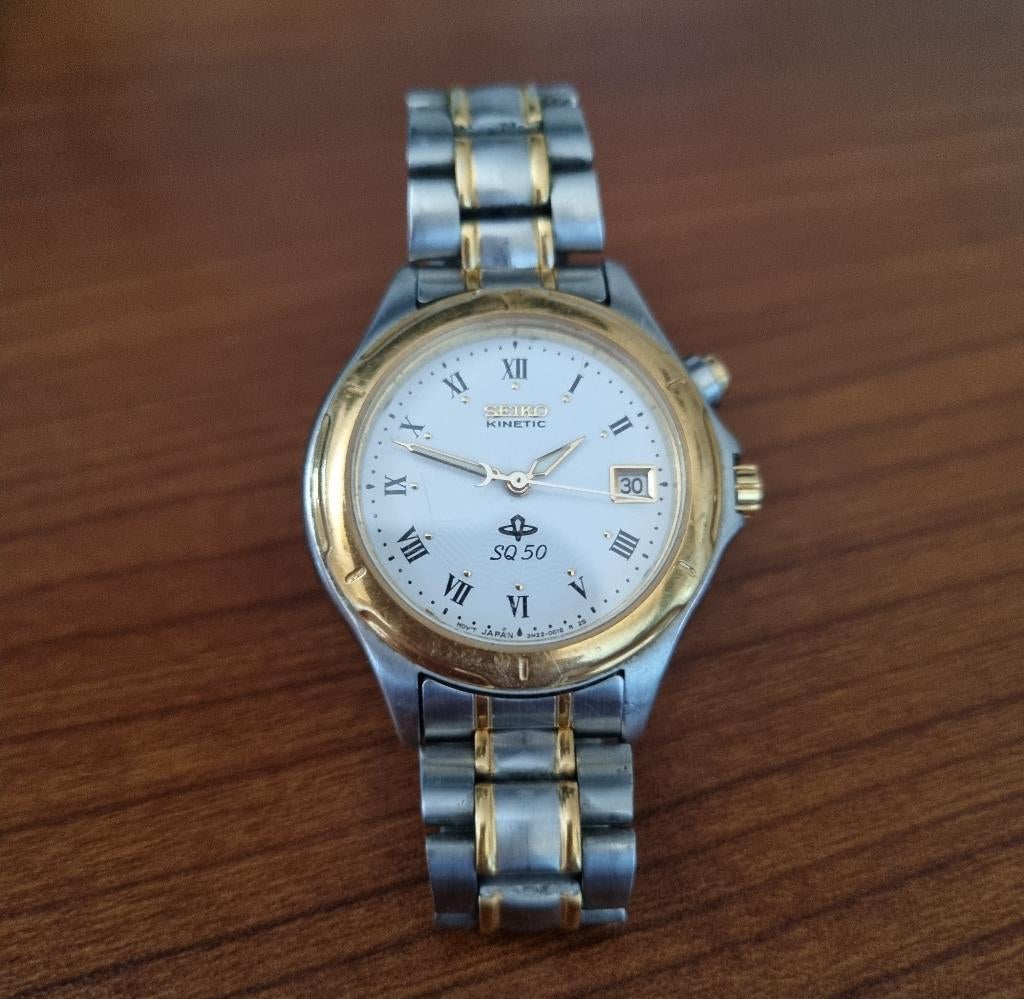 Vintage Seiko dameshorloge type 3M22-0B00, Sieraden, Tassen en Uiterlijk, Horloges | Dames, Gebruikt, Staal, Verzenden, Polshorloge