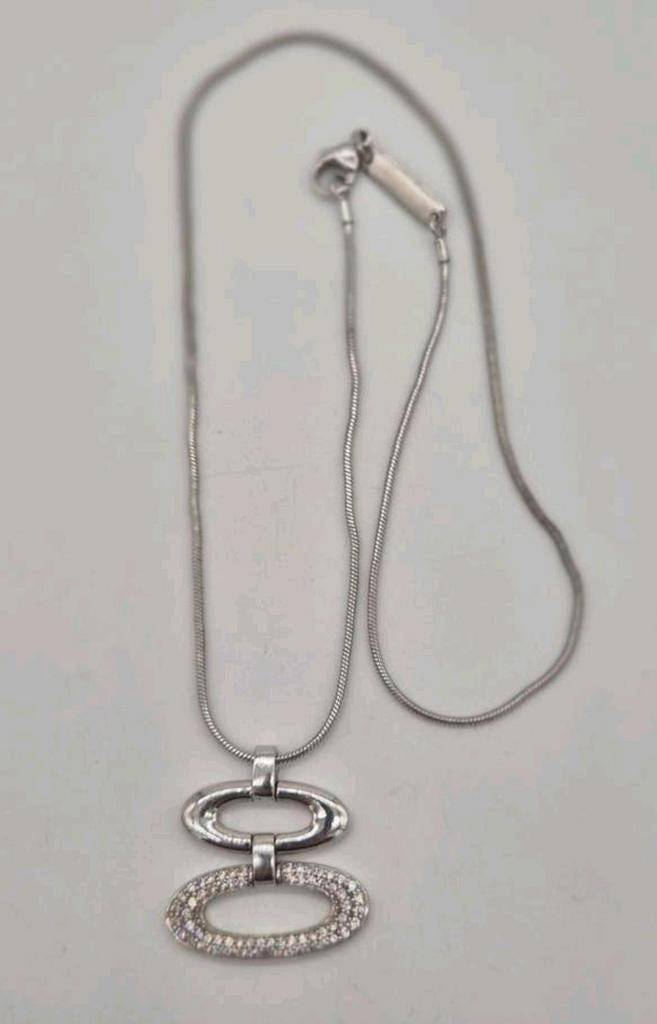 Mooie zilveren ketting Pierre Cardin 925, Verzenden, Gebruikt, Zilver, Zilver