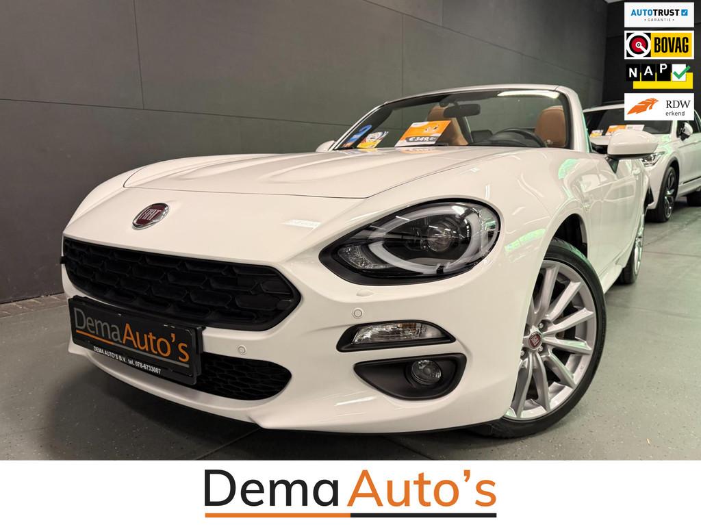 Fiat 124 Spider 1.4 MultiAir Turbo NAVI/LED/LEDER/CAM/DAB/BO, Gebruikt, Cabriolet, Wit, Leder