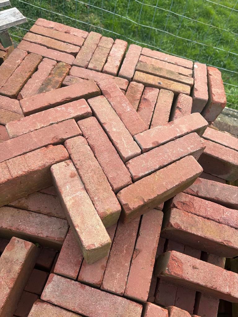 Gebakken 5 duimers - Authentieke klinkers voor uw tuin, Ophalen, Gebruikt, Keramiek, Klinkers