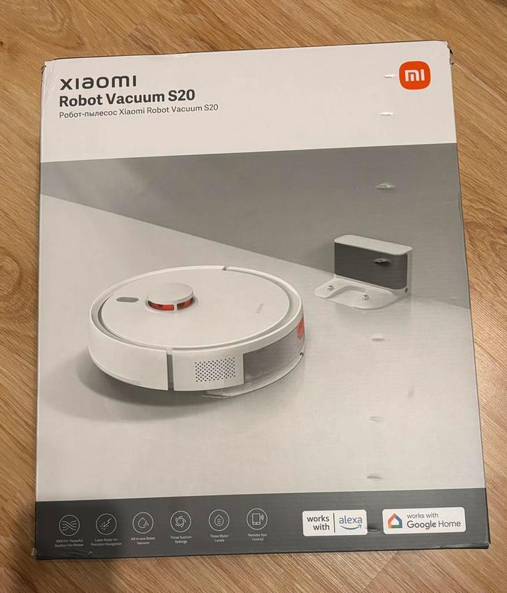 Xiaomi S20 Robot Vacuum Stofzuiger, Witgoed en Apparatuur, Stofzuigers, Nieuw, Robotstofzuiger, Reservoir, Ophalen of Verzenden