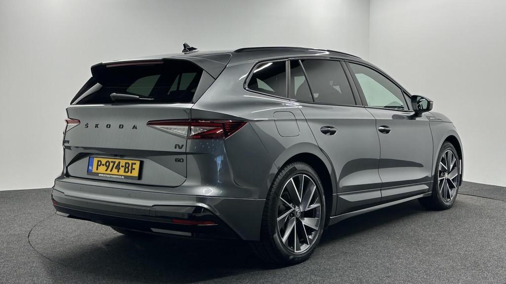 Skoda Enyaq iV 60 Sportline 89% SOH CAMERA ECC ADAPTIEF CRUI, Automaat, Achterwielaandrijving, Gebruikt, Zwart