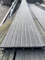 Composiet vlonderplanken incl clips, antraciet grijs 22 m2, Ophalen, Zo goed als nieuw, Composiet