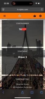 Ticket NN Marathon, Eén persoon, April