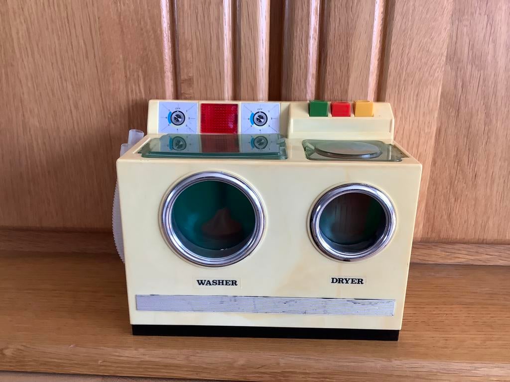 Vintage wasmachine voor in Barbie huis, Ophalen of Verzenden, Gebruikt, Poppenhuis