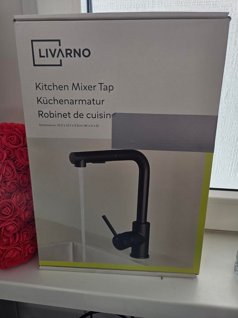 Nieuwe Livarno Keukenmengkraan - Zwart - Vandaag Ophalen!, Ophalen, Nieuw, Zwart