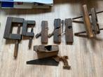 Oud gereedschap: schaven, klemmen en zaag, Antiek en Kunst, Antiek | Gereedschap en Instrumenten, Ophalen
