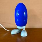 Vintage Ikea Fjorton lamp dino egg blauw, Ophalen of Verzenden, Zo goed als nieuw, Glas, Minder dan 50 cm