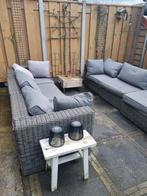 Loungebank met kussens - Wicker, Ophalen, 5 zitplaatsen, Gebruikt, Loungeset