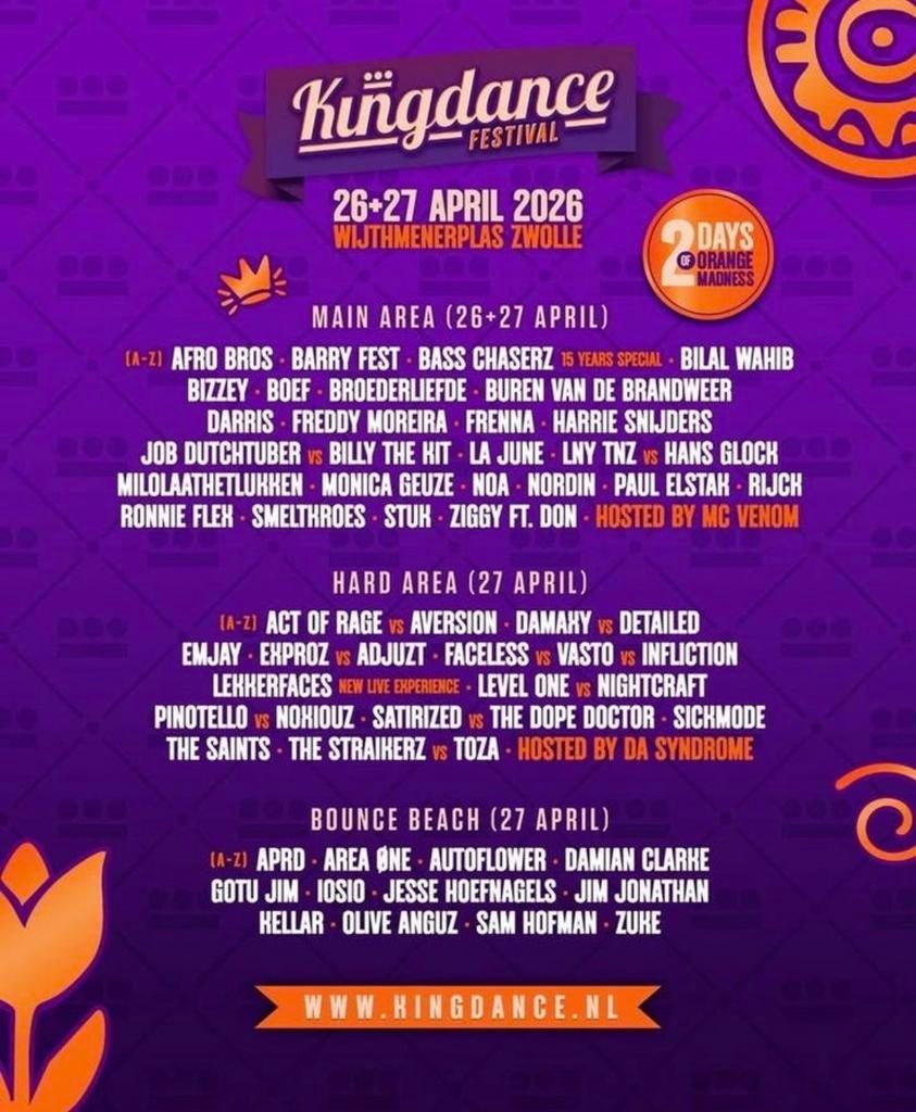 Kingdance ticket, Eén persoon