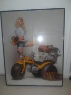 Ingelijste Poster Women & trike, Ophalen, Zo goed als nieuw, Foto of Poster, 75 cm of meer