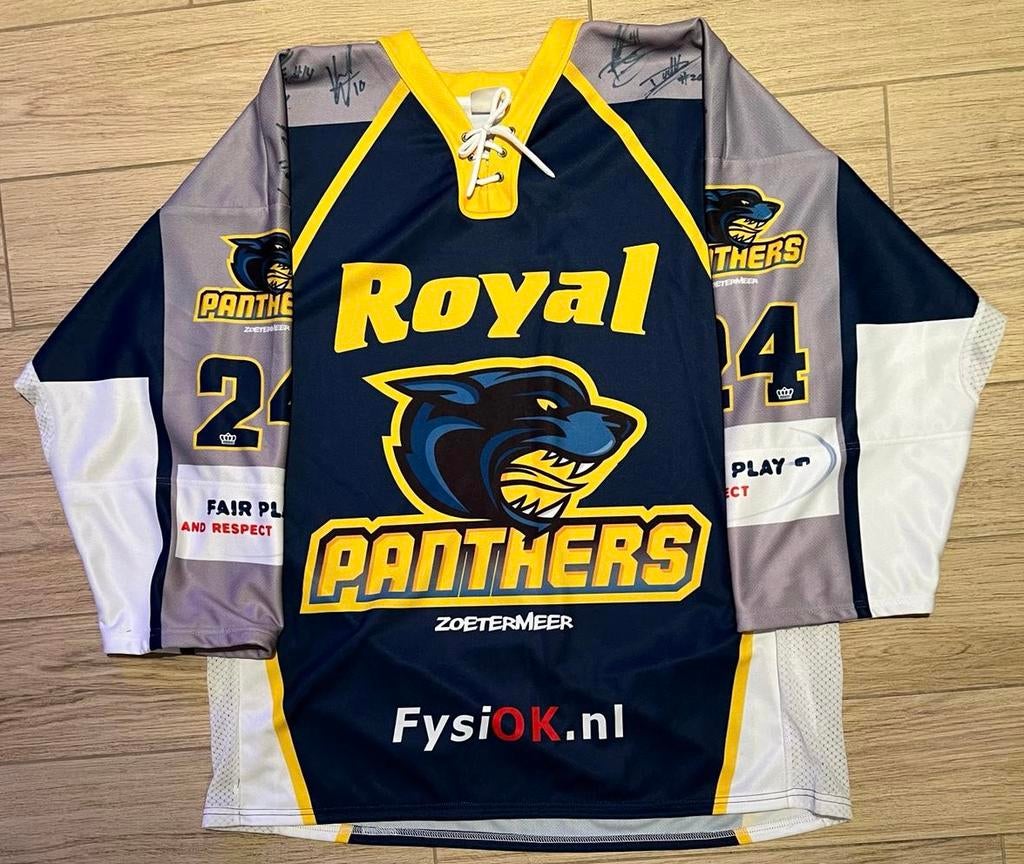 Zoetermeer Panthers, Jeff Winchester, ijshockey shirt/jersey, Sport en Fitness, IJshockey, Verzenden, Zo goed als nieuw, Kleding