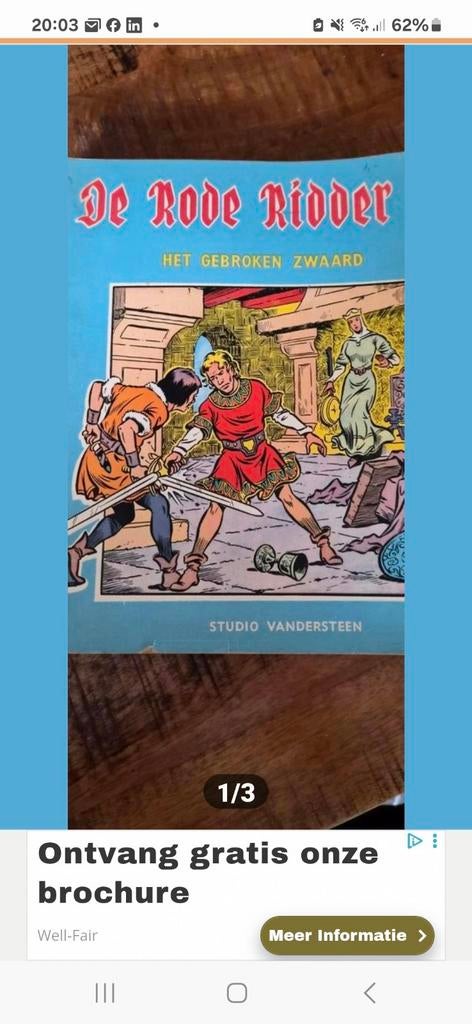 Rode ridder strips, Boeken, Stripboeken, Gelezen, Meerdere stripboeken, Ophalen of Verzenden