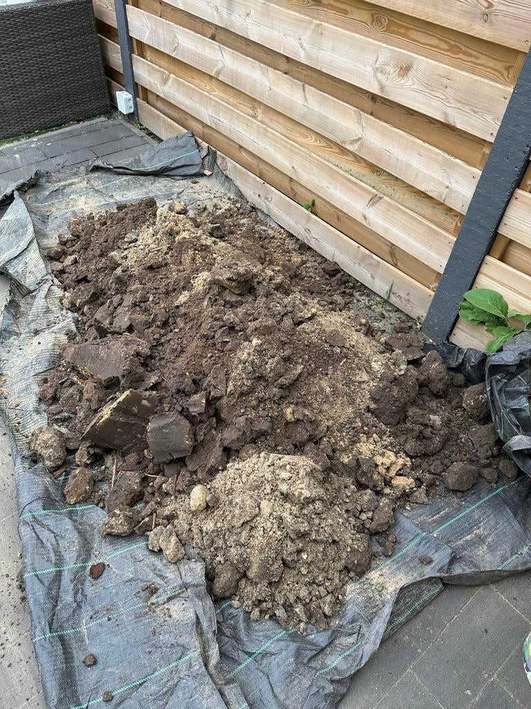 Gratis af te halen: Grote hoeveelheid zand en aarde, Ophalen, Gebruikt, Ophoogzand