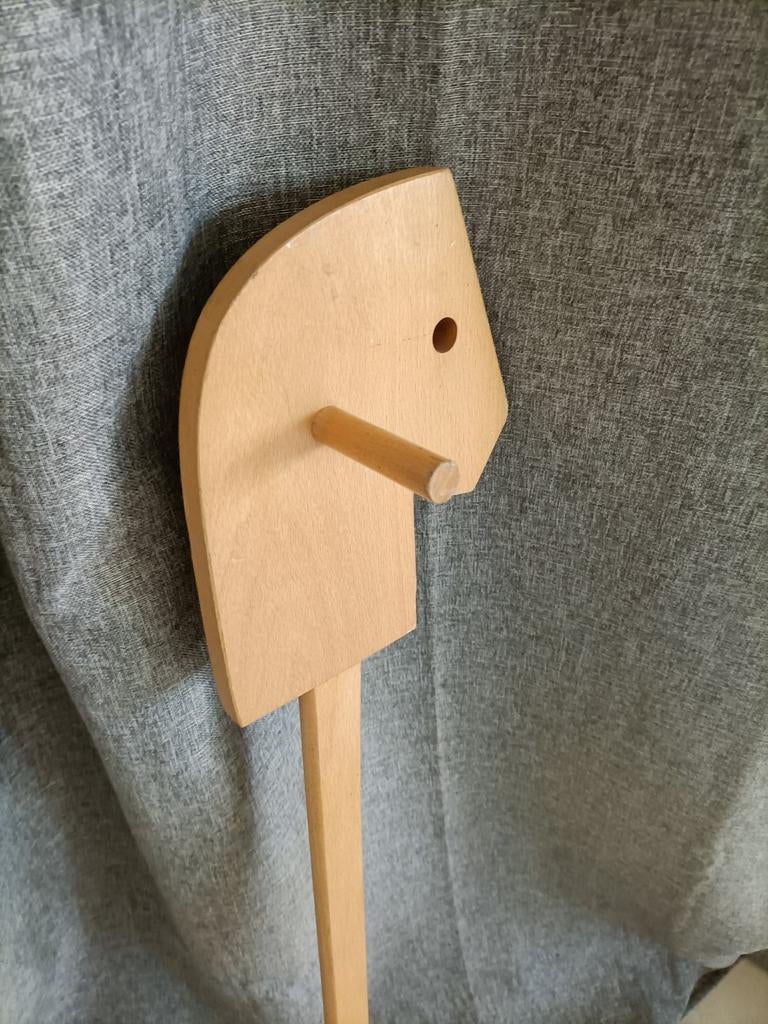 Houten stokpaard stokpaardje stok paard, Ophalen of Verzenden, Zo goed als nieuw