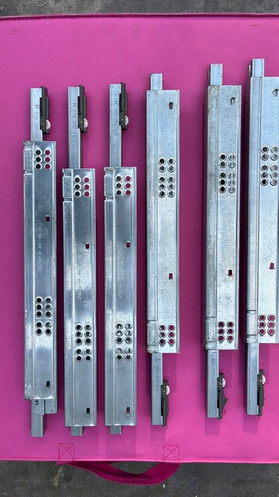 Lade geleiders Blum Tandem Plus Li en Re 558.500-02, Doe-het-zelf en Verbouw, Ophalen of Verzenden, Zo goed als nieuw