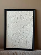 Handmade Textured White Canvas – ‘Flow of Life’, Nieuw, Ophalen of Verzenden, 75 cm of meer, 50 tot 75 cm