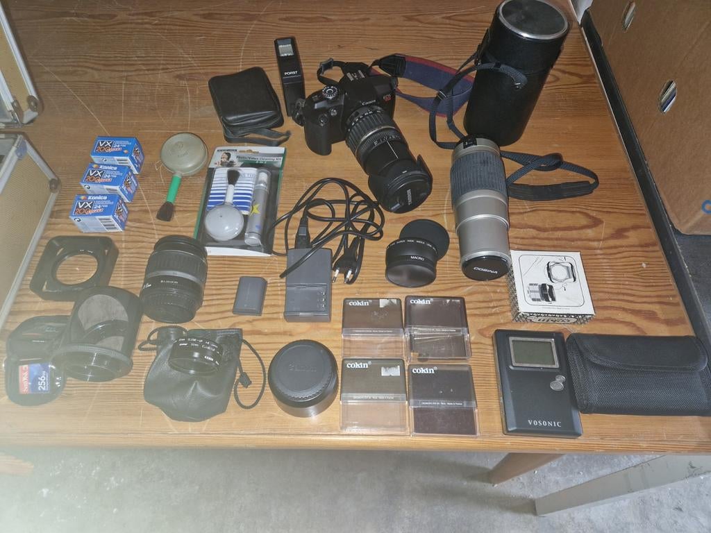 Canon EOS 888 Spiegelreflexcamera met accessoires, Gebruikt, Spiegelreflex, Canon, Ophalen of Verzenden