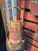 Antieke koperen kolenkit met Hollands reliëf, Ophalen of Verzenden