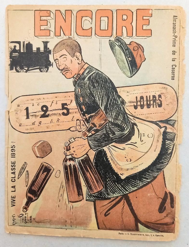 Encore 125 Jours Almanach - Belle Epoque prent cover, Ophalen of Verzenden