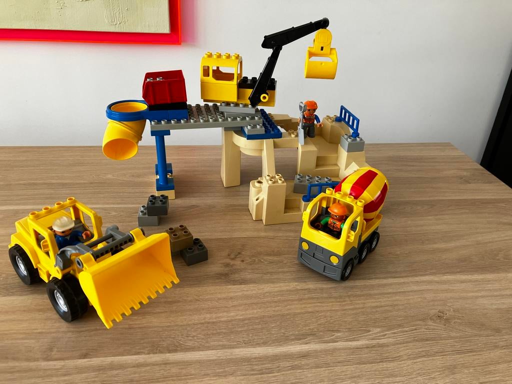 Lego Duplo De Steengroeve #5653 met voertuigen en figuren, Ophalen, Gebruikt, Overige thema's, Compleet
