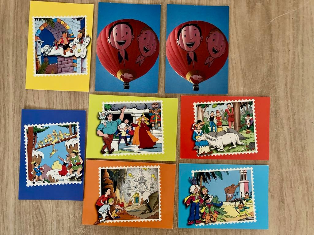 Kaarten/afbeeldingen Suske en Wiske 1997, Verzamelen, Stripfiguren, Ophalen of Verzenden, Suske en Wiske, Zo goed als nieuw, Plaatje, Poster of Sticker