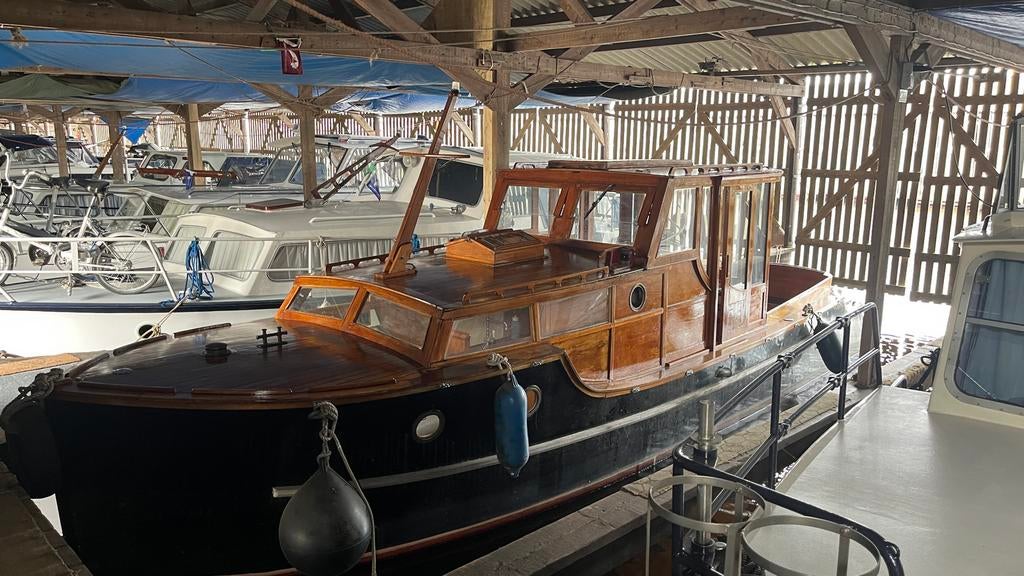 Gezellige bakdekker, Watersport en Boten, Ophalen, Gebruikt, Staal, Binnenboordmotor