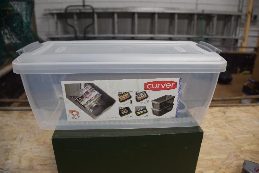 Curver opberggbox, Huis en Inrichting, Woonaccessoires | Prullenbakken, Zo goed als nieuw, Kunststof, Minder dan 50 cm, minder dan 10 liter