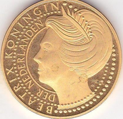 BEATRIX KONINGIN DER NEDERLANDEN 30 JARIG REGERINGSJUBILEUM, Postzegels en Munten, Penningen en Medailles, Ophalen of Verzenden