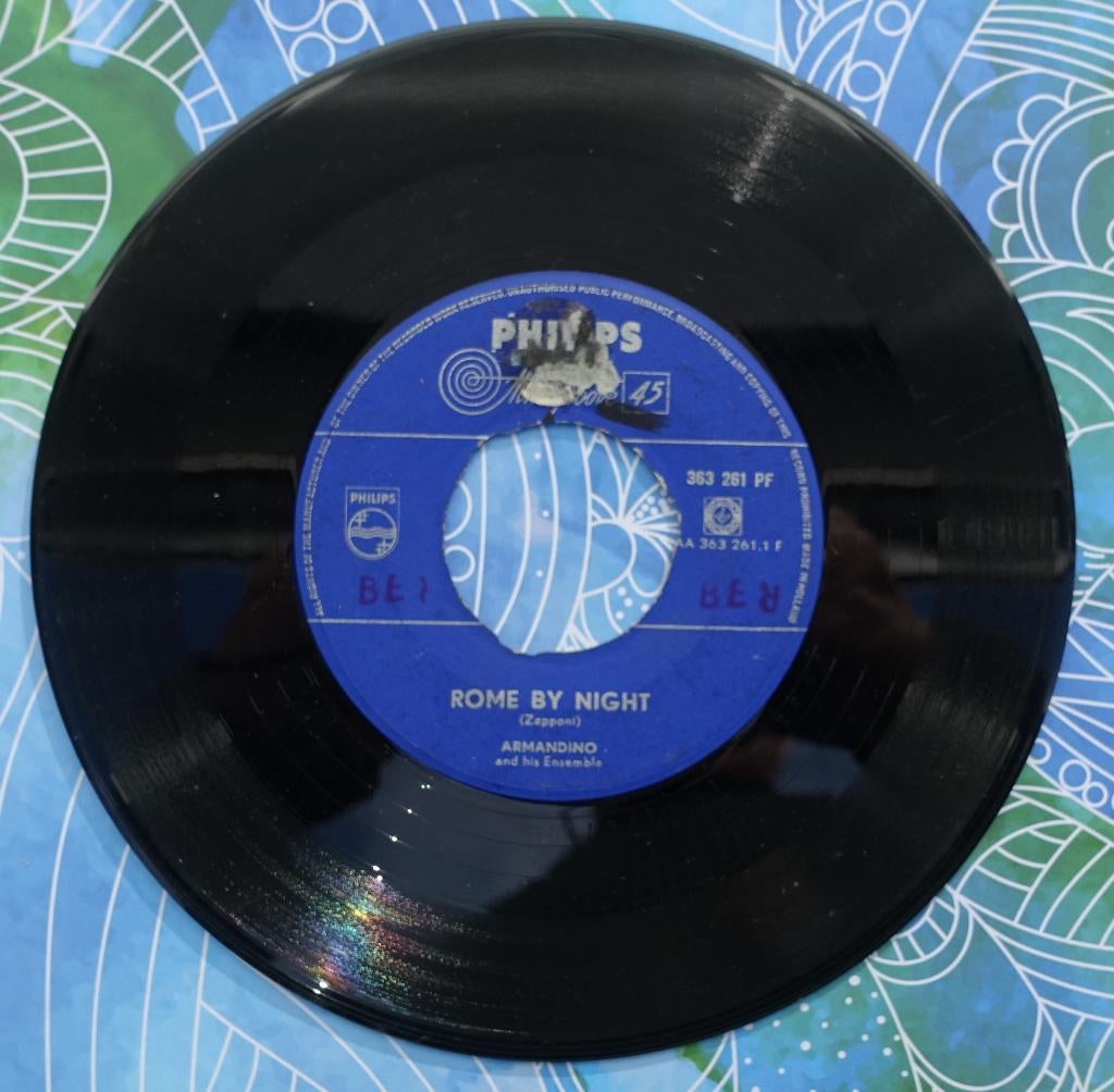 armandino - rome by night, Cd's en Dvd's, Vinyl Singles, Gebruikt, Overige genres, 7 inch, Single
