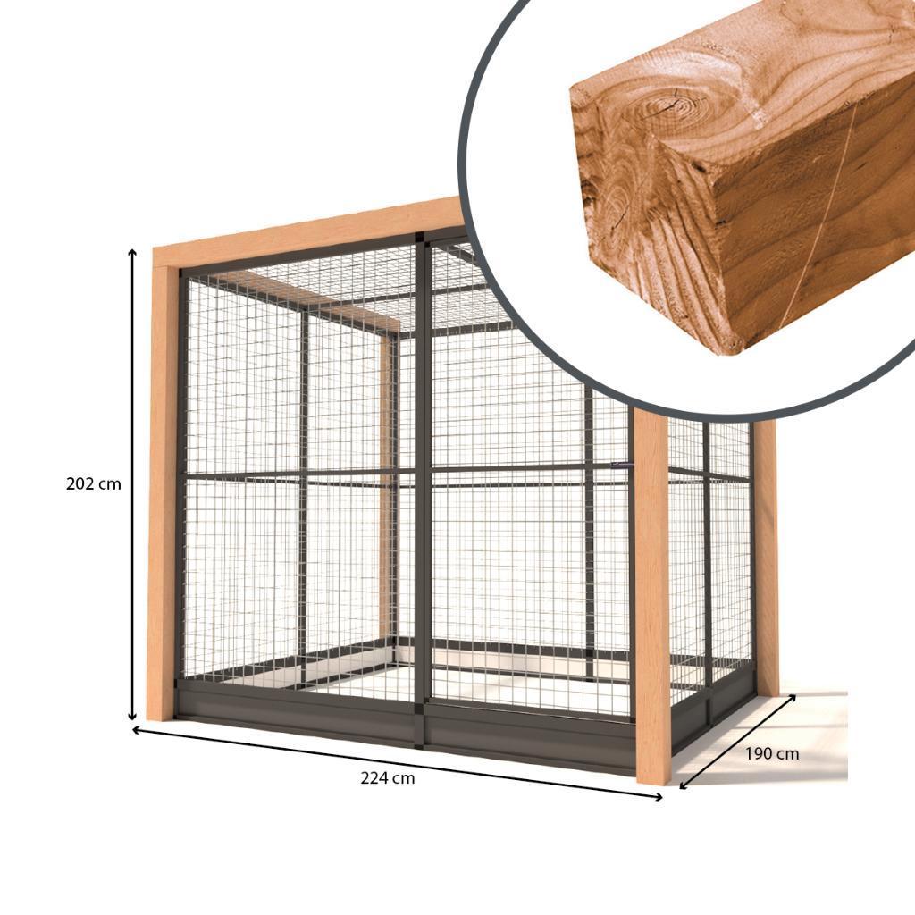 Aluminium Konijnenren Valentijn, Dieren en Toebehoren, 110 cm of meer, Nieuw, Ophalen of Verzenden, 90 cm of meer