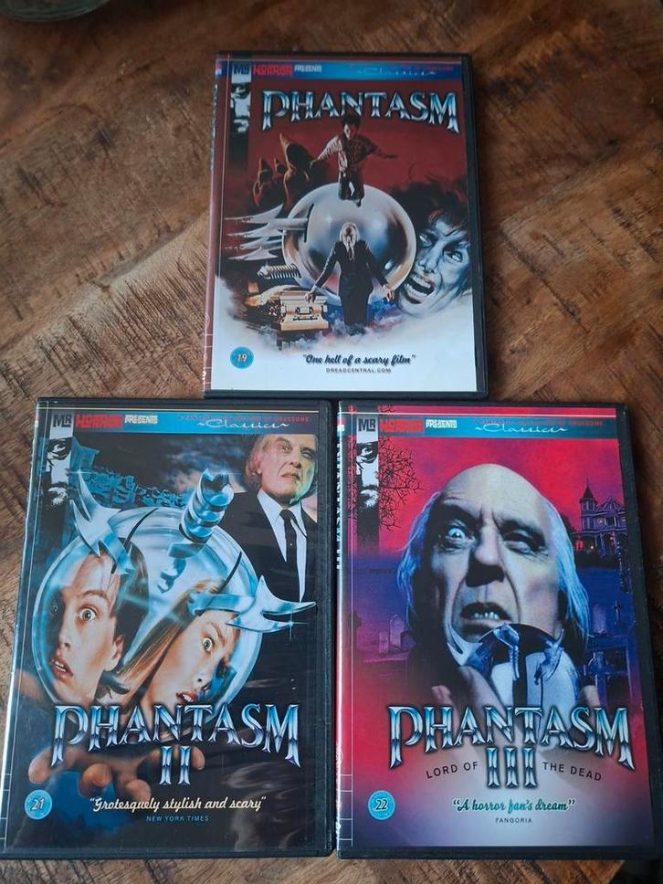 Phantasm 1 2 & 3 cult horror slimcase edition, Cd's en Dvd's, Dvd's | Horror, Zo goed als nieuw, Gore, Vanaf 16 jaar, Ophalen of Verzenden