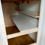 Steigerhouten white wash hoogslaper met bureau, Kinderen en Baby's, Ophalen, Gebruikt, Hoogslaper