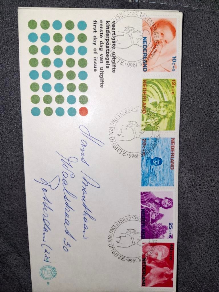 Nederland Kinderpostzegels 1966 Eerste Dag van Uitgifte, Ophalen of Verzenden, Na 1940, Gestempeld