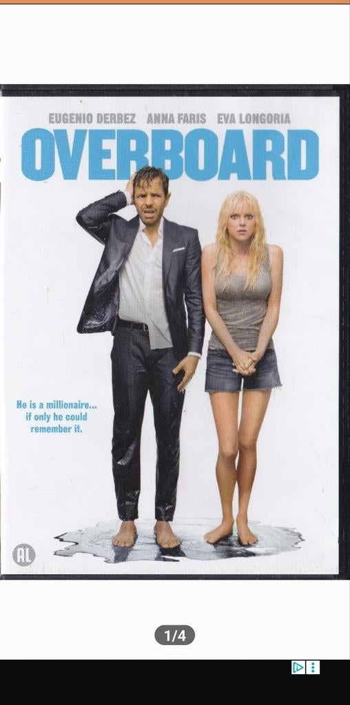 GEZOCHT Overboard (2018) DVD met Nederlandse ondertitels, Alle leeftijden, Ophalen of Verzenden, Gebruikt, Romantische komedie