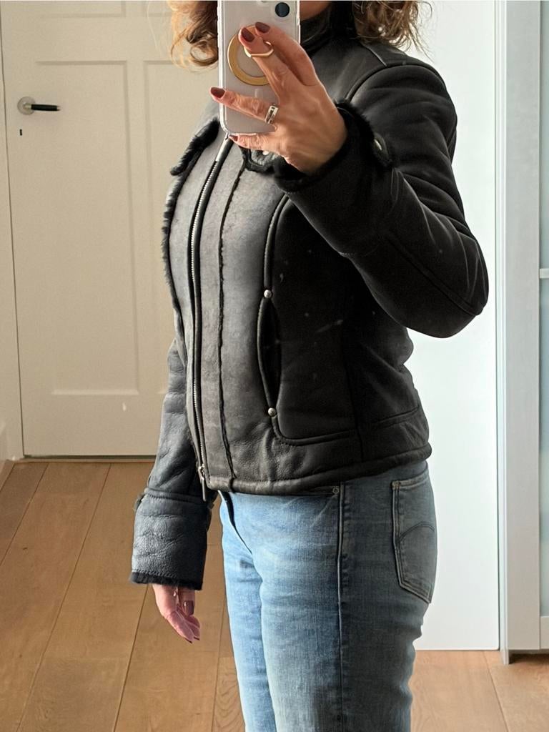 Roberto Botticelli Limited Leren Jas - Lammy/Biker, Ophalen, Nieuw, Maat 36 (S), Zwart