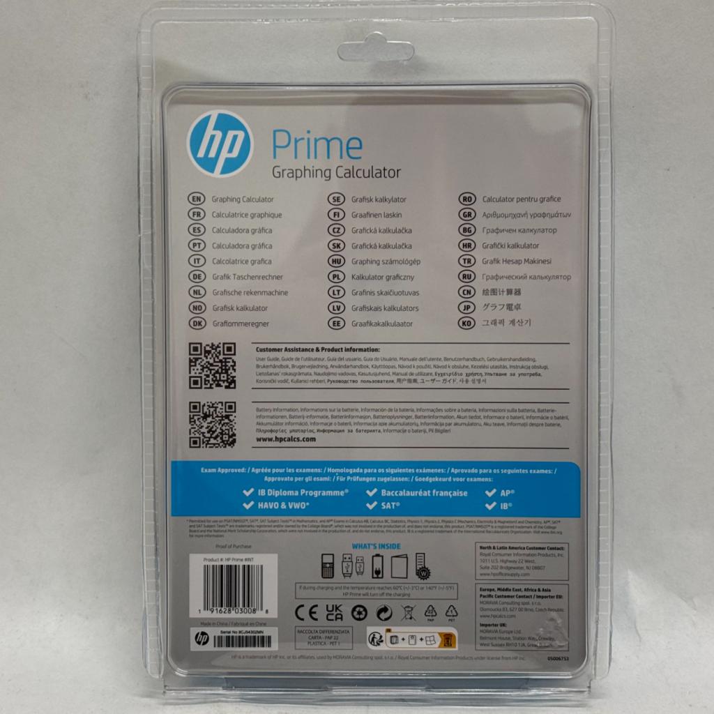 HP Prime #INT / G2 Grafische Calculator (NIEUW), Diversen, Schoolbenodigdheden, HP, Zo goed als nieuw, Support@hp.com, 1501 Page Mill Road
Palo Alto, CA 94304
USA