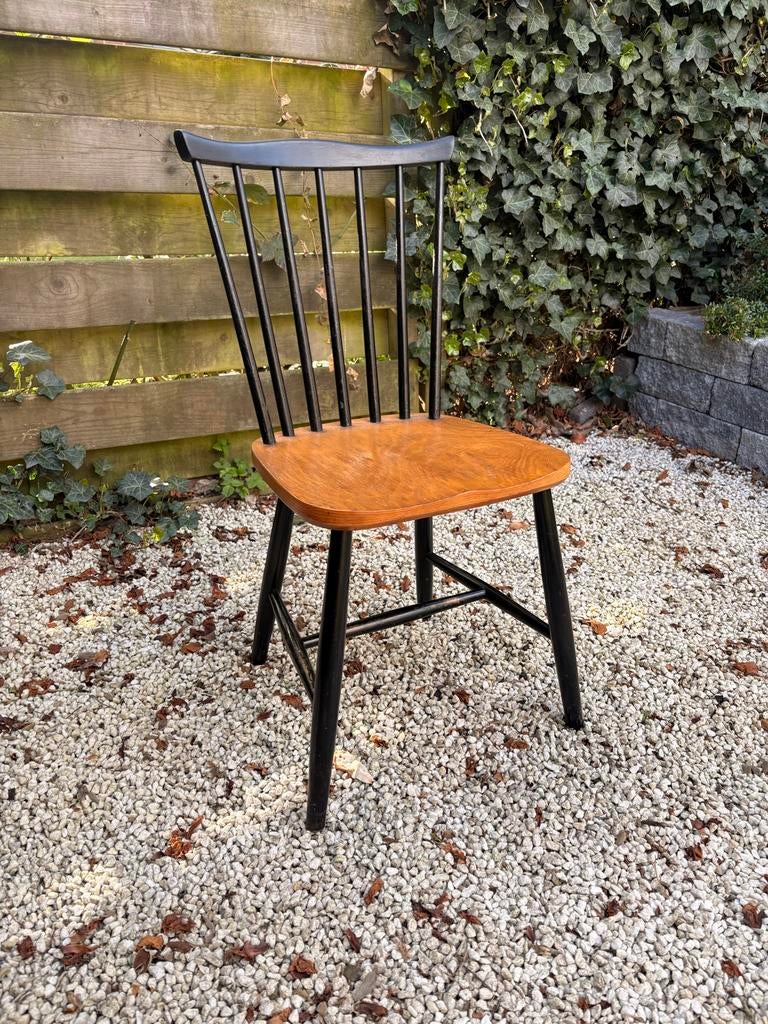 2x Vintage eetkamer stoelen, Huis en Inrichting, Stoelen, Ophalen, Gebruikt, Overige kleuren, Eén