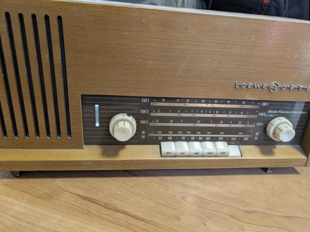 Loewe Opta Bella Record modern Buizen Radio Vintage 032817, Audio, Tv en Foto, Radio's, Ophalen of Verzenden, Gebruikt, Radio