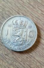 Zilveren gulden 1958, Ophalen of Verzenden, Koningin Juliana, 1 gulden, Zilver