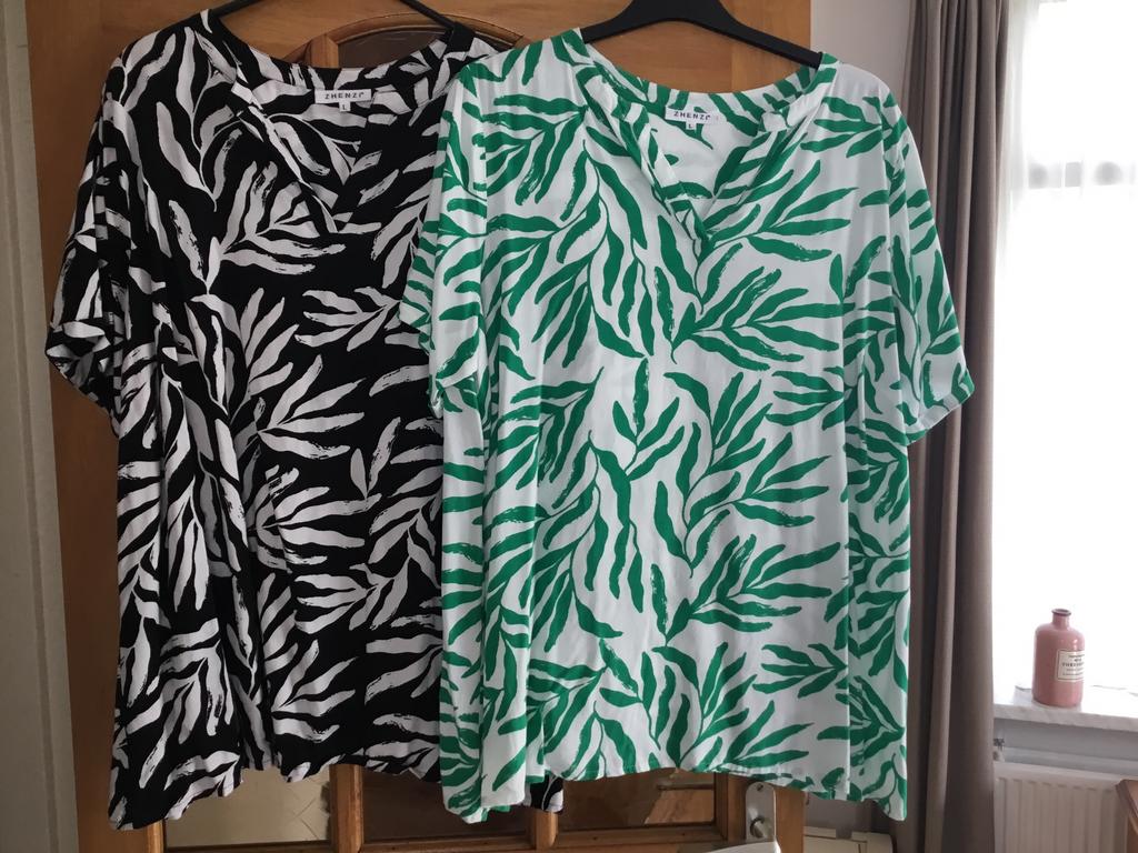 Zhenzi blouses maat L 46-48. 2 stuks, Ophalen of Verzenden, Zo goed als nieuw, Overige kleuren, Blouse of Tuniek