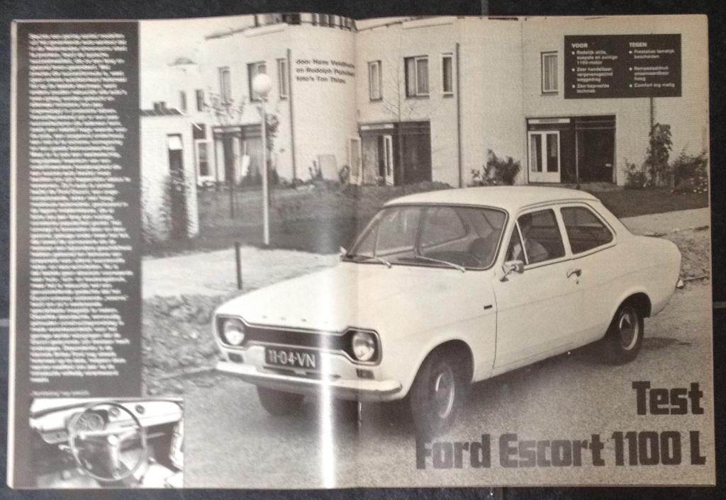 Ford Escort 1 ( 1100 - 1300 ) testen in Autovisie e.a., Gelezen, Ford, Ophalen of Verzenden, Autovisie