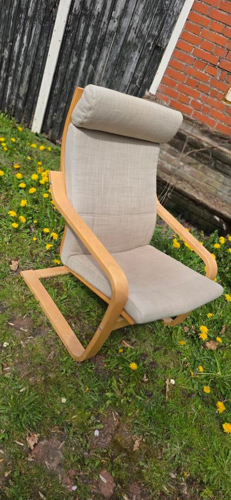 Ikea poang stoel, Huis en Inrichting, Stoelen, Ophalen, Gebruikt, Wit, Eén