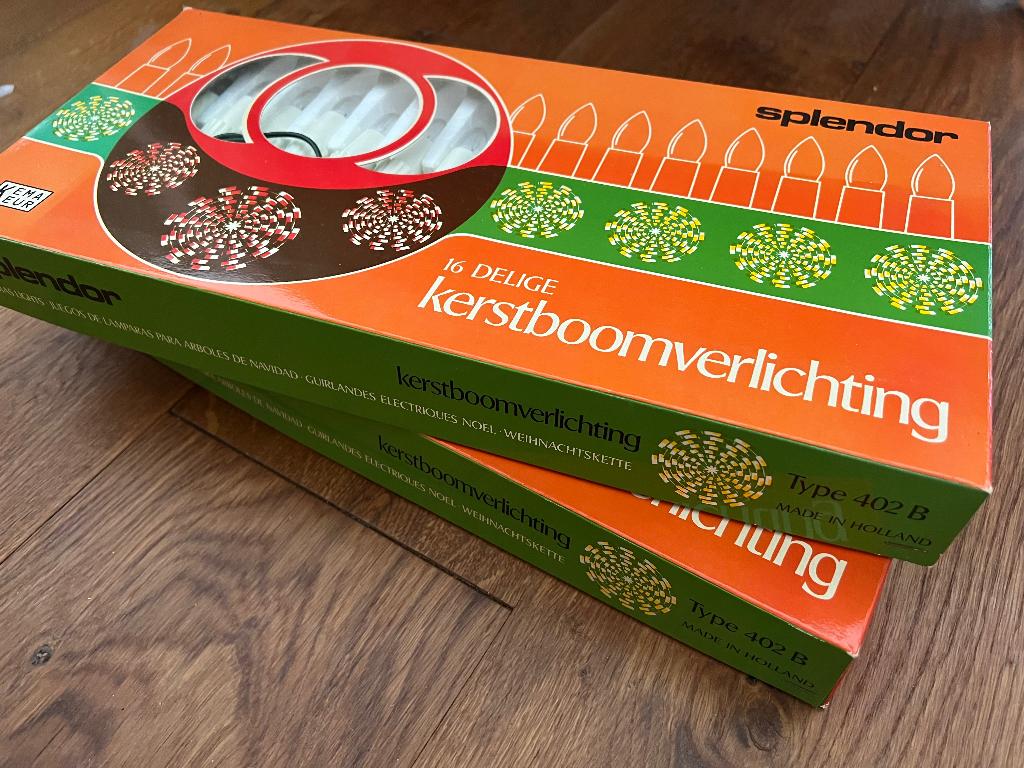Vintage kerstboomverlichting, Ophalen of Verzenden